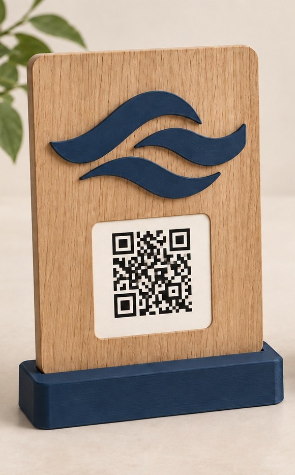 WiFi QR display